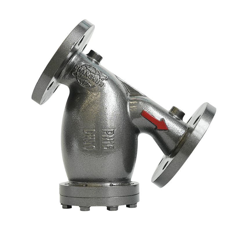 PN16 DN50/DN80 Strainer Iarann ​​Ductile Y-Type